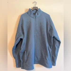 Cabela’s Quarter Zip Men’s Blue Sweater Size XXL 1/4 Zip